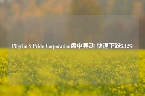 Pilgrim'S Pride Corporation盘中异动 快速下跌5.12%