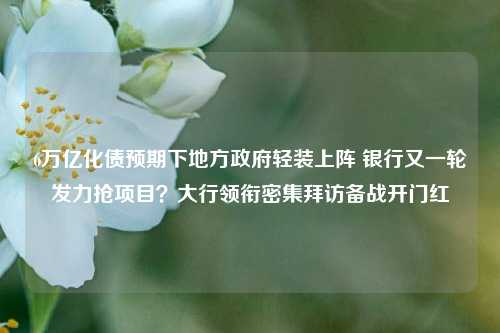 6万亿化债预期下地方政府轻装上阵 银行又一轮发力抢项目？大行领衔密集拜访备战开门红